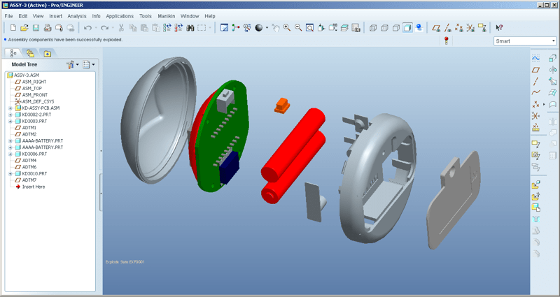 oOntwerpen en 3D design van een gadget